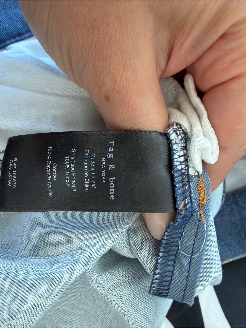 Rag & Bone Liquid Miramar Pant size 29 like new - Picture 9 of 9